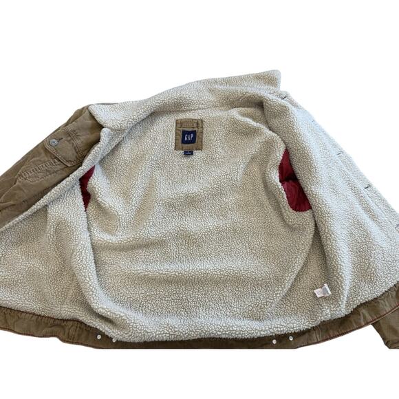 VINTAGE "GAP" Y2K ,Corduroy Jacket, XL ,Tan ,Grunge, 90'S, Western,Woodland - Picture 6 of 15